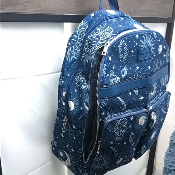 New Madden Girl Recycled Nylon Celestial All Over Print All Purpose Backpack - Picture 2 of 10